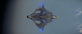 Das Raumschiff Sabre Raven des Herstellers Aegis Dynamics