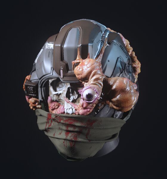 Datei:Parasite V Dark Birth Replica Helmet.jpg