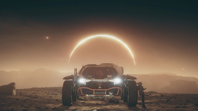 Datei:RSI Ursa Rover vor einer Sonnenfinsternis.jpg