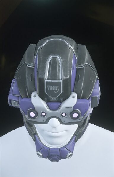 Argus Helmet Black/White/Violet