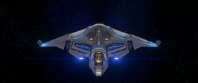 Das Raumschiff Sabre Raven des Herstellers Aegis Dynamics
