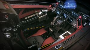 Cockpit der Aegis Dynamics Sabre