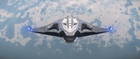 Das Raumschiff Sabre Raven des Herstellers Aegis Dynamics