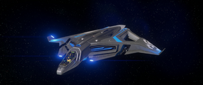 Das Raumschiff Sabre Raven des Herstellers Aegis Dynamics
