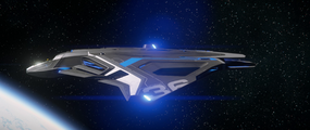 Das Raumschiff Sabre Raven des Herstellers Aegis Dynamics