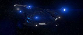 Das Raumschiff Sabre Raven des Herstellers Aegis Dynamics